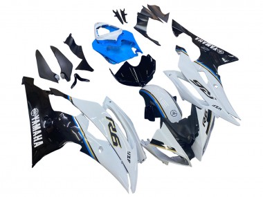 2008-2016 Yamaha YZF 600 R6 Motorcycle Fairing - White Blue Glossy Black UK