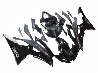 2008-2016 Yamaha YZF 600 R6 Motorcycle Fairings - Glossy Black Matte Black UK