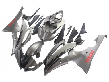 2008-2016 Yamaha YZF 600 R6 Motorcycle Fairings - Matte Grey Red Decals UK