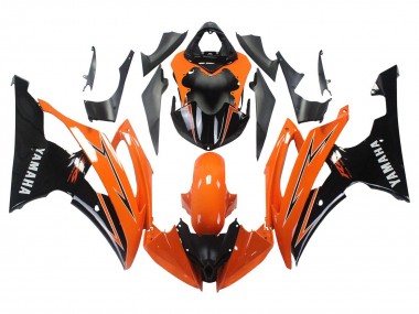 2008-2016 Yamaha YZF 600 R6 Motorcycle Fairings - Orange Black UK
