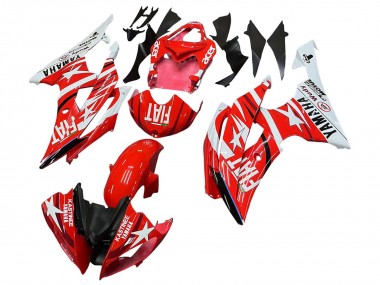 2008-2016 Yamaha YZF 600 R6 Motorcycle Fairings - White Red Black Fiat Acer UK