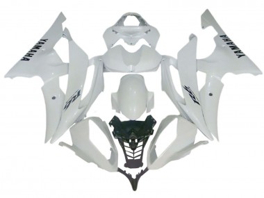2008-2016 Yamaha YZF 600 R6 Motorcycle Fairings - Glossy White UK