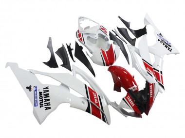 2008-2016 Yamaha YZF 600 R6 Motorcycle Fairings - White Red Black Motul Michelin UK