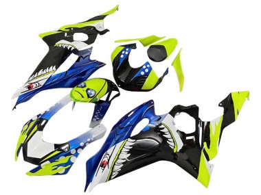 2008-2016 Yamaha YZF 600 R6 Motorcycle Fairings - Green Blue Black Shark UK