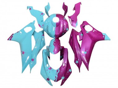 2017-2023 Yamaha YZF 600 R6 Motorcycle Fairings - Blue Pink UK