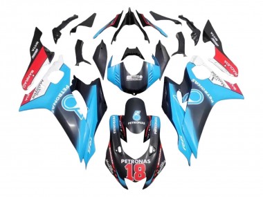 2017-2023 Yamaha YZF 600 R6 Motorcycle Fairings - White Blue Red Black Petronas 18 UK