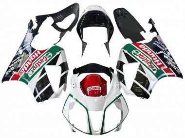 2000-2006 Honda VTR1000 Motorcycle Fairings - White Red Green Glossy Black Castrol UK