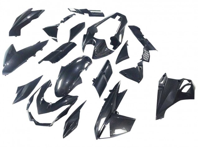 2010-2013 Kawasaki Z1000 Motorcycle Fairings - Black Carbon Fiber UK