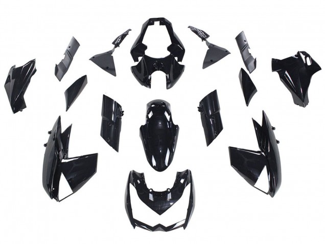 2010-2013 Kawasaki Z1000 Motorcycle Fairings - Glossy Black UK