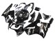 2000-2001 Kawasaki ZX12R Motorcycle Fairings - Glossy Black White Elf Snow UK