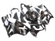 2000-2001 Kawasaki ZX12R Motorcycle Fairings - Glossy Black White Elf Snow UK