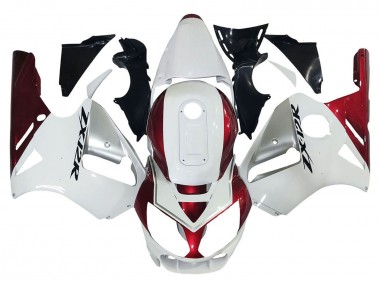 2002-2006 Kawasaki ZX12R Motorcycle Fairings - White Red Black UK