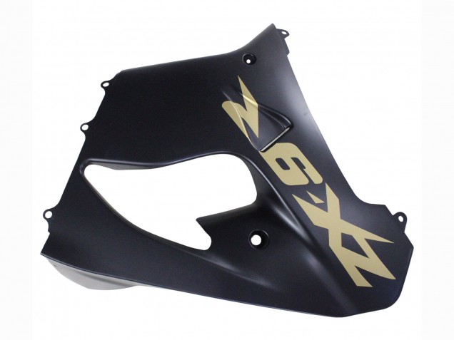 2000-2001 Kawasaki ZX9R Motorcycle Fairings - Matte Black Gold UK