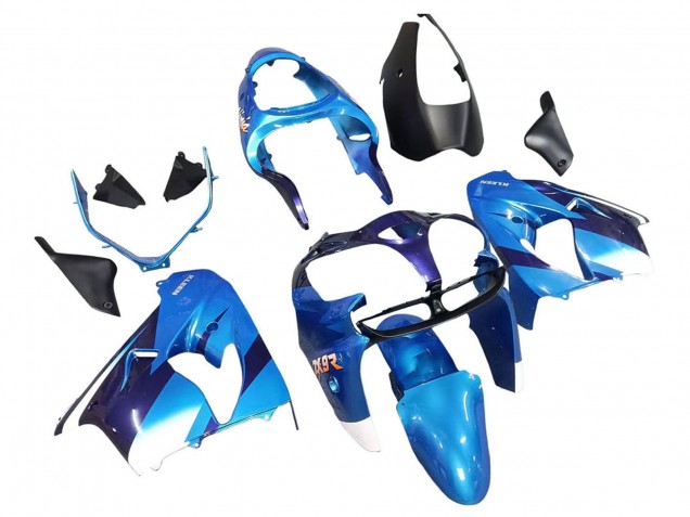 2000-2001 Kawasaki ZX9R Motorcycle Fairings - Blue Black UK