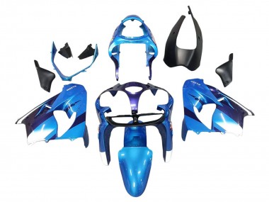 2000-2001 Kawasaki ZX9R Motorcycle Fairings - Blue Black UK