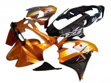 2000-2001 Kawasaki ZX9R Motorcycle Fairings - Orange Black UK