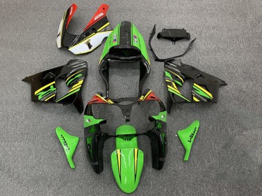 2000-2001 Kawasaki ZX9R Motorcycle Fairings - Green Orange Black UK
