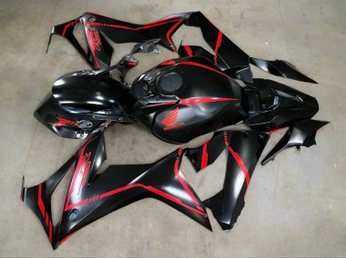 2019-2020 Honda CBR650R Motorcycle Fairings - Glossy Black Red Stripe UK