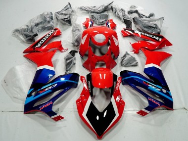 2019-2020 Honda CBR650R Motorcycle Fairings - Red White Blue Glossy Black HRC UK