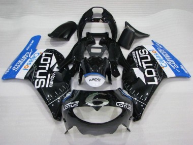 1995-1997 Aprilia RS250 Motorcycle Fairings - Glossy Black White Blue Lotus UK