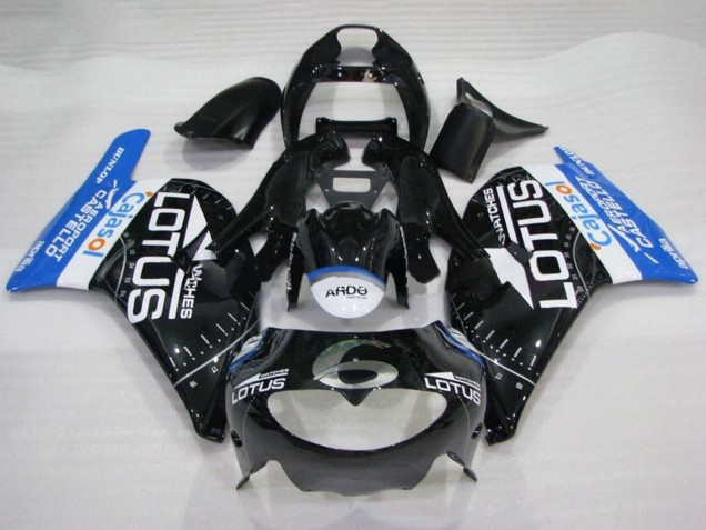 1995-1997 Aprilia RS250 Motorcycle Fairings - Glossy Black White Blue Lotus UK