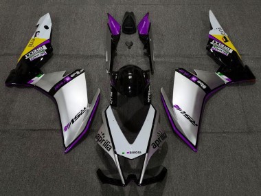 2009-2015 Aprilia RSV4 1000 Motorcycle Fairings - Silver Black Purple Yellow UK