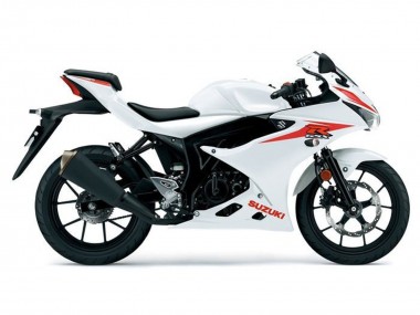 2017-2025 Suzuki GSXR125 Motorcycle Fairings - White Red UK