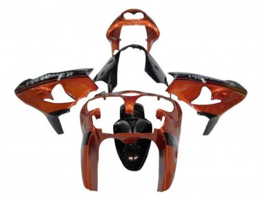 2002-2003 Kawasaki ZX9R Motorcycle Fairings - Orange Black UK