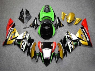 2004-2005 Kawasaki ZX10R Motorcycle Fairings - Gold Black Green White Red UK