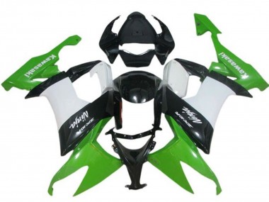2008-2010 Kawasaki ZX10R Motorcycle Fairing - Green White Black UK