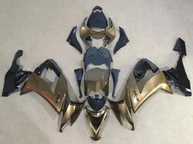 2008-2010 Kawasaki ZX10R Motorcycle Fairings - Dark Gold Black UK