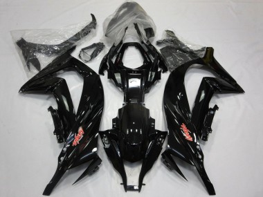 2011-2015 Kawasaki ZX10R Motorcycle Fairings - Glossy Black Red UK