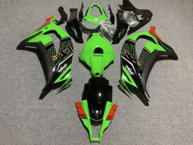 2011-2015 Kawasaki ZX10R Motorcycle Fairings - Green Black Red Honeycomb UK