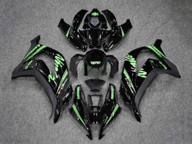 2016-2020 Kawasaki ZX10R Motorcycle Fairings - Glossy Black Green UK