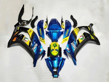 2016-2020 Kawasaki ZX10R Motorcycle Fairings - Blue Yellow Shark UK