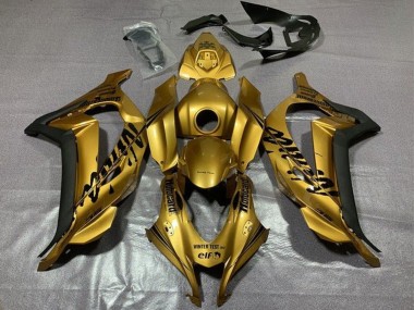 2016-2020 Kawasaki ZX10R Motorcycle Fairings - Gold Black UK