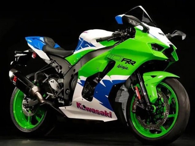 2021-2025 Kawasaki ZX10R Motorcycle Fairings - Green White Blue Red UK