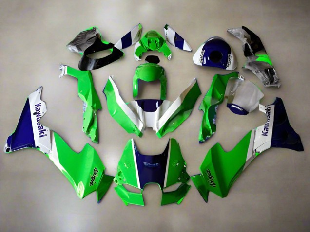 2021-2025 Kawasaki ZX10R Motorcycle Fairings - Green White Blue UK