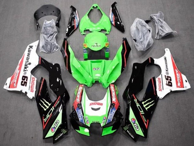 2021-2025 Kawasaki ZX10R Motorcycle Fairings - Green Black Red White Blue Showr Elf Monster 65 UK