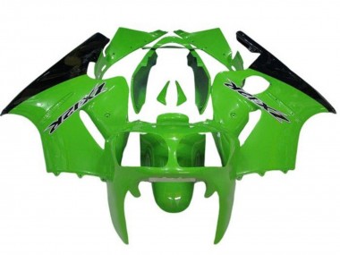 2000-2001 Kawasaki ZX12R Motorcycle Fairings - Green Black UK
