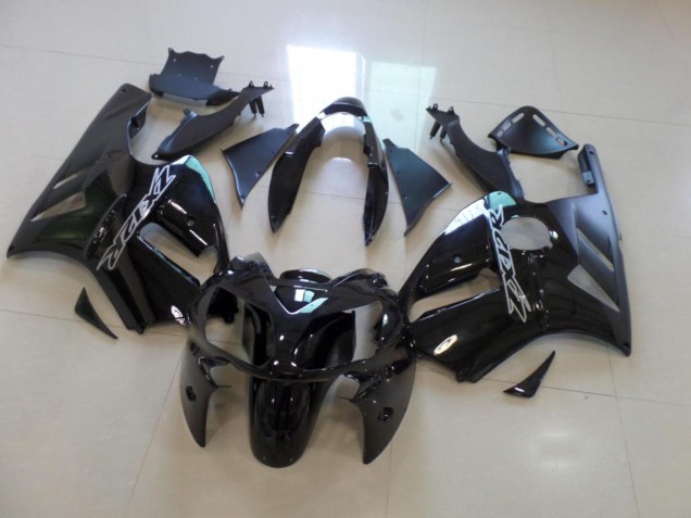 2002-2006 Kawasaki ZX12R Motorcycle Fairings - Glossy Black Matte Black UK