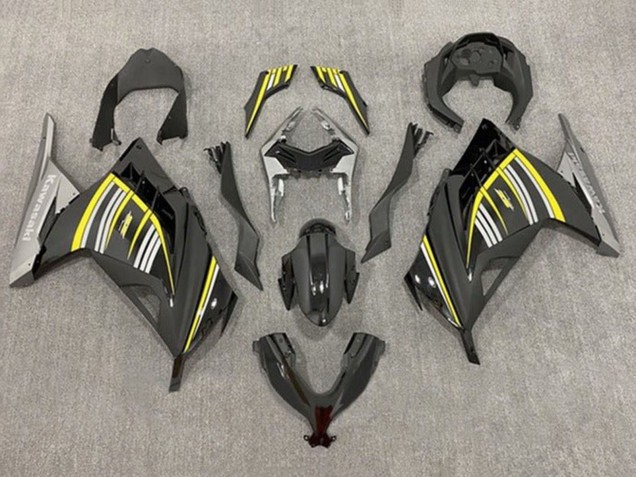 2013-2024 Kawasaki EX300 Motorcycle Fairings - Yellow Silver Glossy Black Matte Black UK