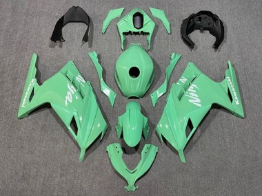 2013-2024 Kawasaki EX300 Motorcycle Fairings - Light Green White UK
