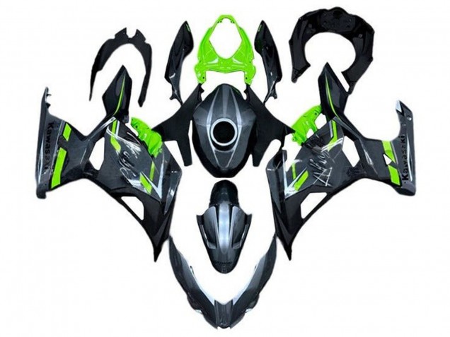 2018-2024 Kawasaki Ninja 400 Motorcycle Fairings - Green Grey UK