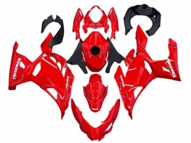 2018-2024 Kawasaki Ninja 400 Motorcycle Fairings - Red UK
