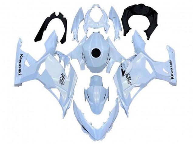 2018-2024 Kawasaki Ninja 400 Motorcycle Fairings - Pearl White UK