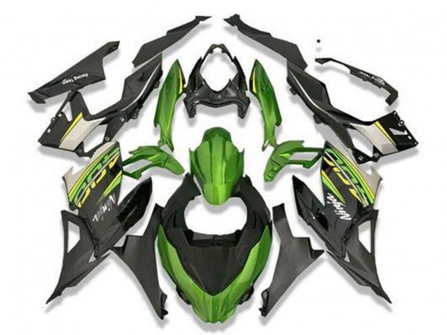 2018-2024 Kawasaki Ninja 400 Motorcycle Fairings - Green Black Grey UK