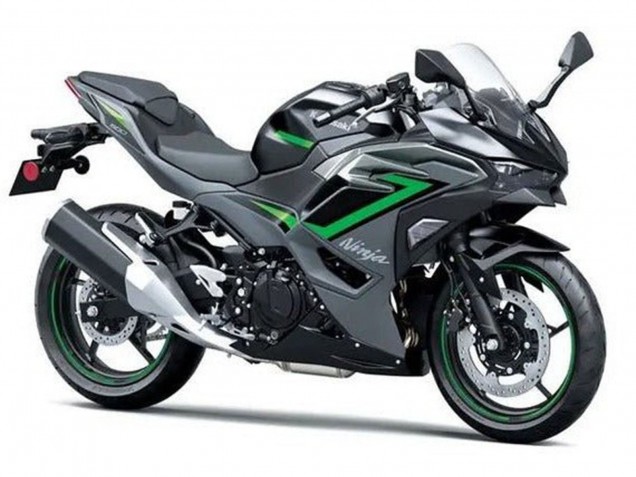 2024-2025 Kawasaki Ninja 500 EX500R Motorcycle Fairings - Black Grey Green UK