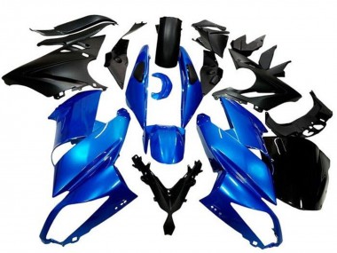 2009-2011 Kawasaki Ninja 650 EX650 Motorcycle Fairings - Blue Matte Black UK