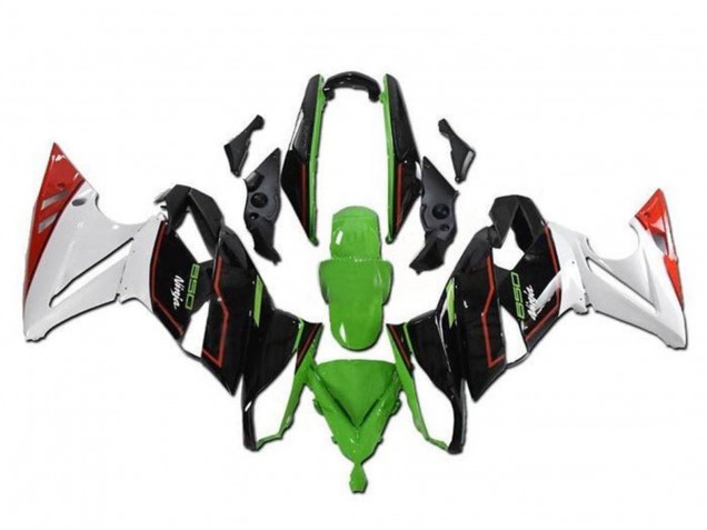 2009-2011 Kawasaki Ninja 650 EX650 Motorcycle Fairings - Green Black White Red UK